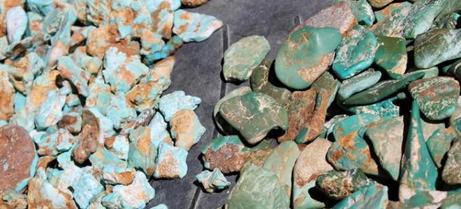 Blue and Green Turquoise from Stone Mountain Mine
