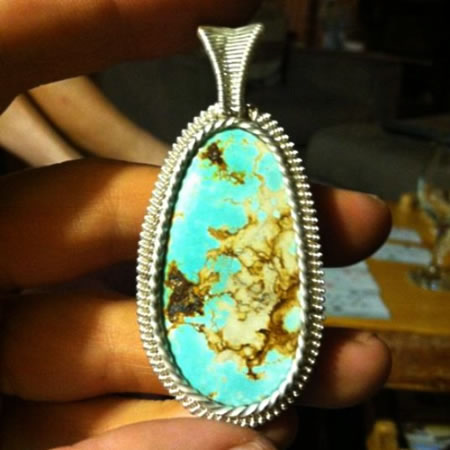 Dylan Clevenger's Exquisite Wire Wrap with Stone Mountain Turquoise